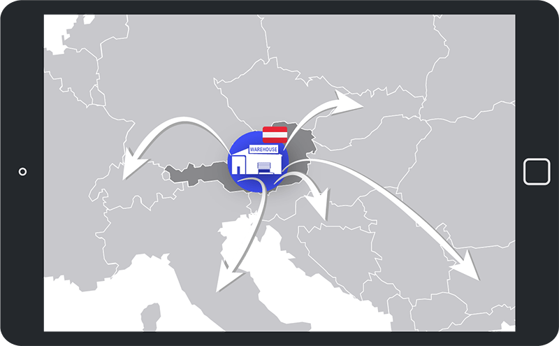 fulfillment from Austrian warehouse - register for VAT