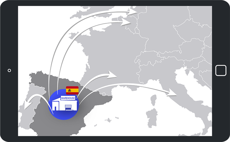 fulfillment from Spanish warehouse - register for VAT