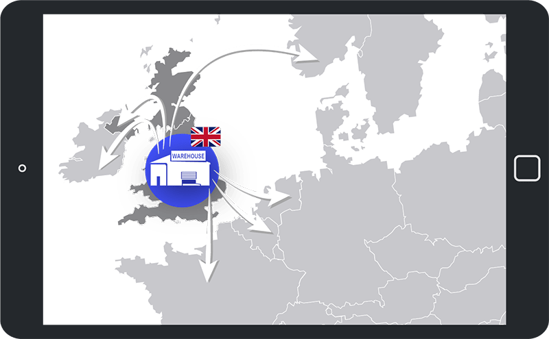 fulfillment from UK warehouse - register for VAT