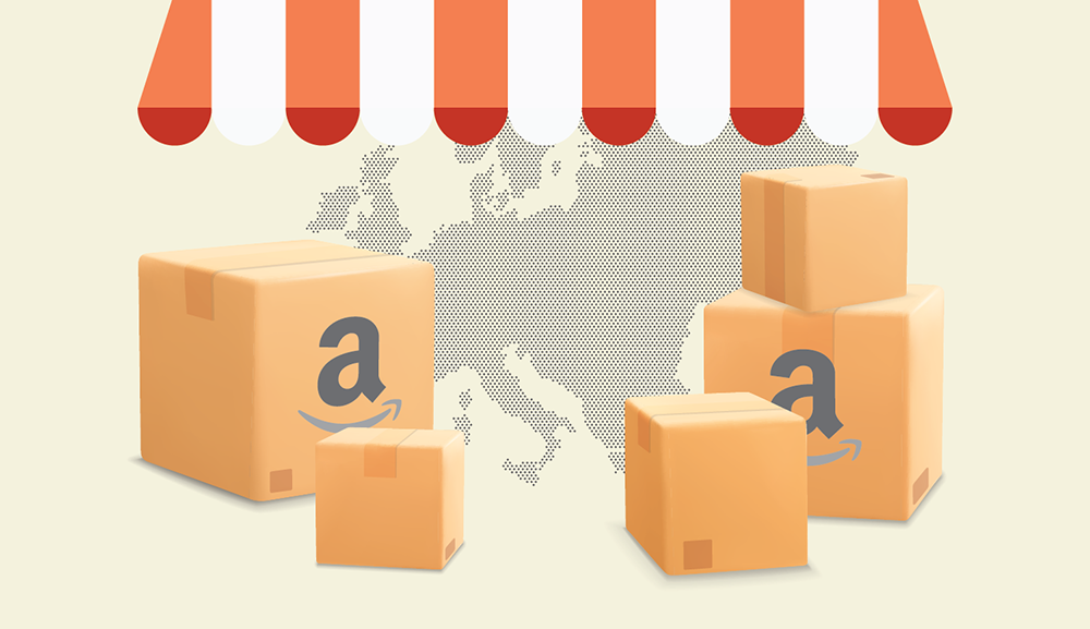 amazon fba fulfillment in europe boxes illustration